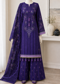 Royal Amethyst - Digital Printed 3 Piece Suit Unstitched