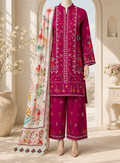 Magenta Muse -  Digital Printed 3 Piece Suit Unstitched